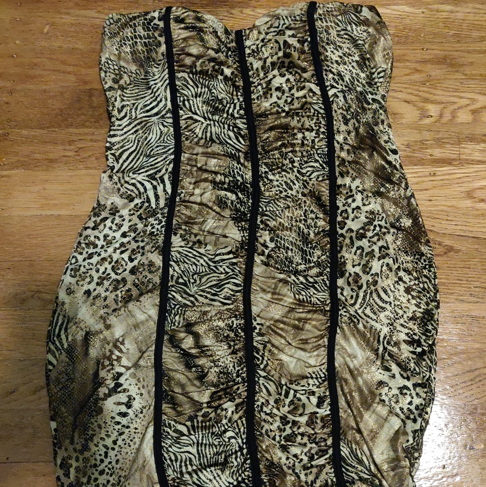 Animal Print Mini Dress